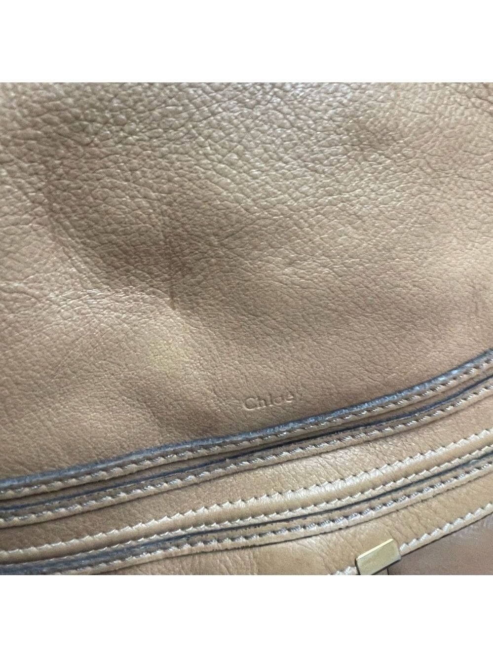 Chloe Marcie Large Hobo Leather Shoulder Bag - Picture 4 of 16